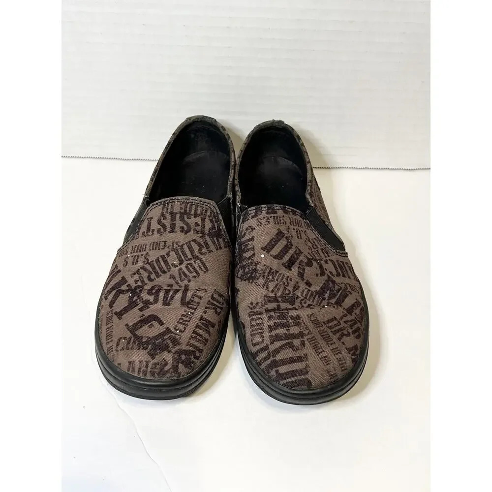 Dr. Martens Docs Finchley Canvas Slip On Logo Shoes Sneakers Women’s Size 6